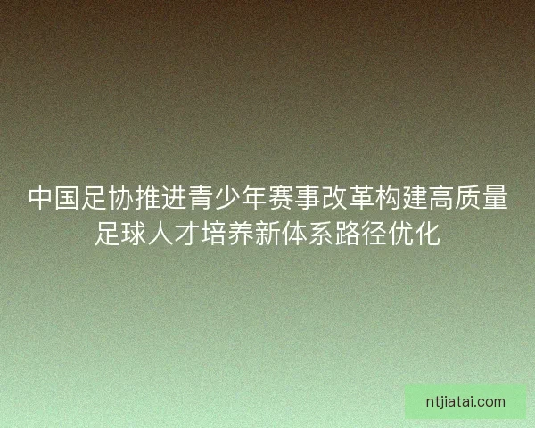 中国足协推进青少年赛事改革构建高质量足球人才培养新体系路径优化